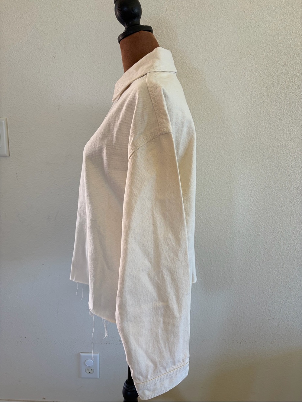 rag & bone Off-White Cream Collared Shirt - Picture 5 of 11